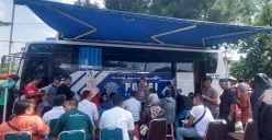 Polres Bogor membuka layanan perpanjangan SIM gratis bagi warga kelahiran bulan Juli. (Sumber: POSKOTA | Foto: Sekar Putri Andini)