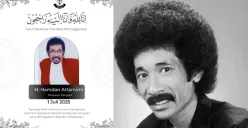 Hamdan ATT, legenda dangdut Indonesia, meninggal dunia di usia 76 tahun. Simak kronologi lengkap, penyebab meninggal, dan keikhlasan sang istri dalam artikel ini. (Sumber: X/@MuaraMusik)