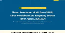 Hasil seleksi PPDB Kota Tangerang Selatan 2025 sudah keluar. Segera cek status kelulusan Anda dan ikuti prosedur daftar ulang sebelum kehabisan kuota! (Sumber: ppdb.tangerangselatankota.go.id)