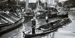 Ilustrasi Pelabuhan Sunda Kelapa, Jakarta. (Sumber: Wikimedia Commons)