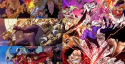 Insiden God Valley dalam One Piece. (Sumber: X/@7Leg_Piece dan @kingkaido96)