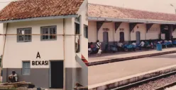 Potret suasana Stasiun Bekasi 1988. (Sumber: IRPS)