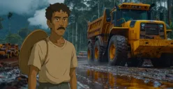 Ilustrasi Salim Kancil, simbol perlawanan terhadap tambang ilegal. (Sumber: YouTube/Kilas Tokoh - Freepik)