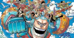 One Piece Chapter 1134 color spread, sebuah penghormatan untuk pengunduran diri Kazuki Yao. (Sumber: X/@newworldartur)