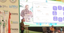Direktur Marketing & Bisnis AdMedika Muhamad Nasrun Ihsan saat menjadi pembicara dalam kegiatan Seminar & Workshop perhimpunan rumah sakit di Hotel kawasan Tebet, Jakarta Selatan, kemarin. (Sumber: Dok. Telkom)