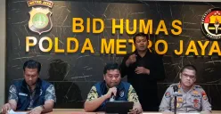 Konferensi pers Direktorat Reserse Siber Polda Metro Jaya membongkar kasus akses ilegal data elektronik milik jasa ekspedisi Ninja Xpress di Mapolda Metro Jaya, Jakarta Selatan, Jumat, 11 Juli 2025. (Sumber: Poskota/Ali Mansur)