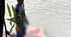 Tangkap layar penemuan mayat di danau Kampung Bojong, Desa Bojong, Kecamatan Klapanunggal, Kabupaten Bogor. (Sumber: Instagram @citizenjournalist86)