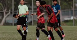 Persija Jakarta melakukan agenda pra musim melawan Persiku Kudus. (Sumber: Instagram/@persija)