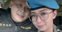 Sosok Aipda Ni Luh Putu Eka Purnawianti dan Dede 'Elang Bali' yang terjerat kasus pemerasan dan pelanggaran kode etik. (Sumber: TikTok/@elangbalix)
