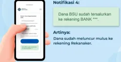 Saldo BSU 2025 batch 4 sudah cair ke rekening para penerima bantuan. (Sumber: Instagram/@kemnaker)