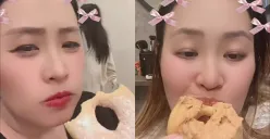 Harga donat Pinkan Mambo jadi sorotan netizen usai direview sejumlah food vlogger. (Sumber: TikTok/Pinkan Mambo)