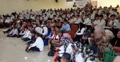 Calon siswa Sekolah Rakyat saat mengikuti MPLS dan tes kesehatan di gedung BPMP Dinsos Lebak. (Sumber: Dok. Dinsos Lebak)
