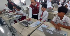 Suasana MPLS di Sekolah Rakyat Menengah Pertama 10 di Cibinong, Kabupaten Bogor. (Sumber: POSKOTA | Foto: Sekar Putri Andini)