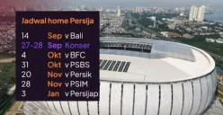 Persija Jakarta bisa jadi tim musafir karena konser musik di JIS. (Sumber: Instagram/@gondesfootball)