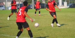 Potret pemain Persija Jakarta saat menjalani sesi latihan. (Sumber: Persija)