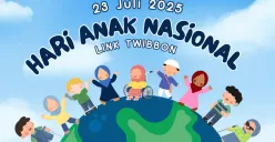 Twibbon Hari Anak Nasional 2025 Lengkap dengan Cara Pakainya, Diperingati Tiap 23 Juli (Sumber: Canva/heymoka/Edited Muhammad Ibrahim)