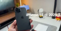 iPhone 15 di tahun 2025 apakah masih layak dibeli? Simak ulasannya. (Sumber: YouTube/iamcherish Apple Pro)