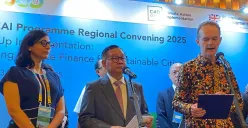 Gubernur Jakarta, Pramono Anung saat diwawancarai awak media di Hotel Ayana Midplaza Jakarta Pusat, Rabu, 23 Juli 2025. (Sumber: Poskota/Muhammad Tegar Jihad)