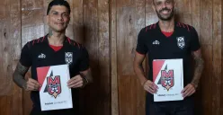 Ciro Alves dan Tyrone del Pino tandatangani kontrak 2 tahun bersama Malut United. (Sumber: malutunitedfc.com)