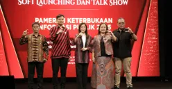 Komisi Informasi Pusat RI menggelar talkshow dan soft launching pameran Keterbukaan Publik 2025 di Auditorium Abdul Rahman Saleh, Gedung RRI, Jakarta, pada Kamis, 24 Juli 2025. (Sumber: POSKOTA | Foto: Ali Mansur)