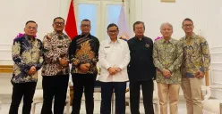 Gubernur Jakarta Pramono Anung menerima audiensi dengan Persatuan Wartawan Indonesia (PWI) Jaya di kantor Balaikota, Jakarta. kemarin (Sumber: Dok. PWI Jaya)