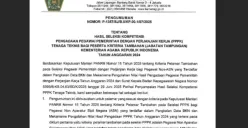 Resmi Diumumkan! Hasil Seleksi Kompetensi PPPK Kemenag Jabatan Tampungan Kriteria Tambahan (Sumber: Screenshot/kemenag.go.id)