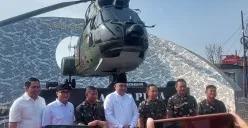 Peresmian monumen helikopter SA-330 Puma di Cibinong, Kabupaten Bogor, Jumat, 25 Juli 2025. (Sumber: Poskota/Sekar Putri Andini)