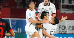 Potret pemain Persija Jakarta saat bertanding di kompetisi Liga 1 musim 2024/2025.