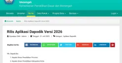 Cara uninstal aplikasi Dapodik 2025, ganti versi terbaru 2026. (Sumber: tangkapan layar)