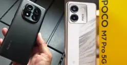 Perbandingan Xiaomi Redmi Jotr 14 Pro+ 5G dengan Poco M7 Pro 5G. (Sumber: YouTube/Putu Reza)