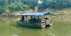 Eretan Kayu di Kali Cisadane, Selapang Jaya, Kecamatan Neglasari, Kota Tangerang, Minggu, 27 Juli 2025. (Sumber: Poskota/Primayanti Juli Kumala Manalu)