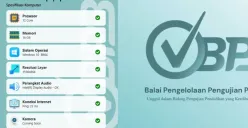 Ilustrasi tampilan aplikasi Exambppp untuk UKPPPG metode UTBK. (Sumber: YouTube/Calon Guru)