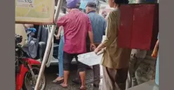 Keluarga dengan bayi dipaksa keluar dari taksi online oleh opang di stasiun tigaraksa Tangerang (Sumber: Instagram/@volunteer.netizen)