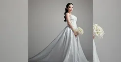 Steffi Zamora mengunggah foto dirinya menggenakan gaun pengantin. (Sumber: Instagram/@steffizamoraaa)