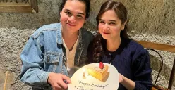 Momen ulang tahun artis Tissa Biani yang ke-23 bersama dengan sang kekasih, Dul Jaelani. (Sumber: Instagram/@tissabiani)