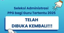 Ilustrasi pembukaan seleksi PPG Guru Tertentu 2025. (Sumber: Kemendikdasmen)