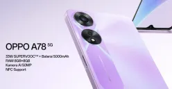Spesifikasi lengkap OPPO A78 5G 2025, harga terbaru, kelebihan, kekurangan, dan perbandingan dengan pesaing. Baca sebelum beli. (Sumber: oppo.com)