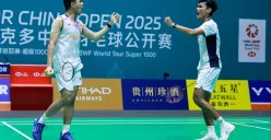 Faar Alfian dan Sohibul Fikri juarai China Open 2025. (Sumber: PBSI)