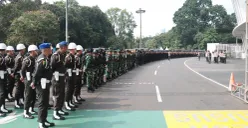 Sebanyak 1.252 personel gabungan dari unsur Polri, TNI, dan Pemda DKI disiagakan untuk mengamankan laga final ASEAN U23 Championship Cup 2025 antara Timnas Indonesia melawan Vietnam, di SUGBK, Jakarta. (Sumber: Polres Jakarta Utara)