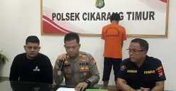 Polsek Cikarang Timur menggelar konferensi pers pengungkapan kasus pria jual calon istri kepada lelaki hidung belang, Selasa, 29 Juli 2025. (Sumber: Istimewa)