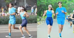 Gisella Anastasia tampil kompak dengan Cinta Brian saat merayakan ulang tahun ke-27 sang kekasih dengan lari pagi bersama. Ungkapan cinta dan doa Gisel jadi sorotan. (Sumber: Instagram/@gisel_la)