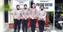 Polsub Sektor Pekayon Jaya, Kecamatan Bekasi Selatan, Kota Bekasi memiliki 12 personel yang seluruhnya adalah polisi wanita (polwan). (Sumber: Istimewa)