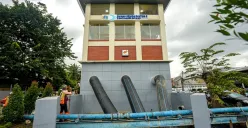Suasana Rumah Pompa Sunter, Jakarta Utara, untuk atasi banjir. (Sumber: Dok. Sekretariat DPRD DKI)