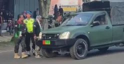 Anggota ormas nyaris bentrok dengan TNI di Magelang. (Sumber: Instagram/@infokomando.official)