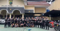Polres Metro Jakarta Pusat mengamankan 8 orang pelaku tawuran. (Sumber: Dok Humas Polres Metro Jakarta Pusat)