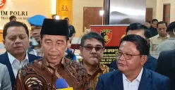 Presiden ke-7 Republik Indonesia Joko Widodo (Jokowi) telah menjalani pemeriksaan oleh penyidik Bareskrim Polri terkait tuduhan ijazah palsu, di Bareskrim Polri, Jakarta Selatan, Selasa, 20 Mei 2025. (Sumber: Poskota/Ali Mansur)