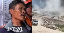Kisah Taryana, korban selamat longsor tambang batu di Cirebon. (Sumber: Istimewa)