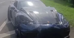 Kronologi kecelakaan Porsche tabrak Rush di Sidoarjo yang viral. (Sumber: PJR Polda Jatim)