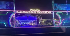 Festival cahaya bertajuk "Jakarta Illumination Island Festival" di Pulau Pramuka, Kabupaten Kepulauan Seribu. (Sumber: Kominfotik Disparekraf DKI Jakarta)