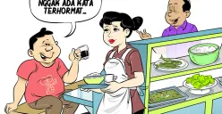 Obrolan Warteg: Lebih Terhormat Mundur, Ketimbang Dimundurkan. (Poskota/Arif Setiadi)